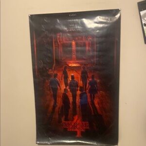 GAP Stranger Things Poster - Red and Black